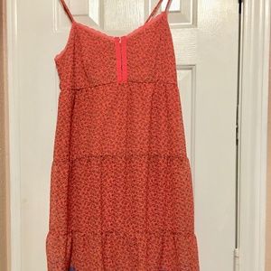Cute Mossimo Rust and Violet Floral Dress Med